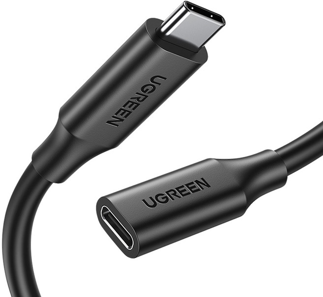 유그린 10Gbps C to C타입 초고속 미러링 연장케이블, 1개, 0.5m