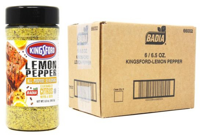 Kingsford 후추 가루 페퍼 킹스포드 바디아 레몬 올퍼포스 시즈닝 6.5온스 1팩, 1개