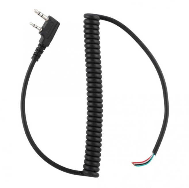 TK-240 스피커 마이크 토키 케이블 린톤 핸드 2 핀 4 와이어 라인, 1개