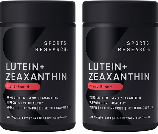 스포츠리서치 루테인 20mg + 제아잔틴 4mg 베지 소프트젤, 120정, 2개 - 쿠팡