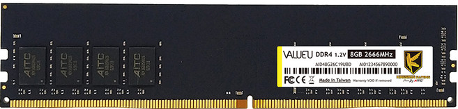 AITC DDR4 2666 8GB 桌上型記憶體, Value U, 1個