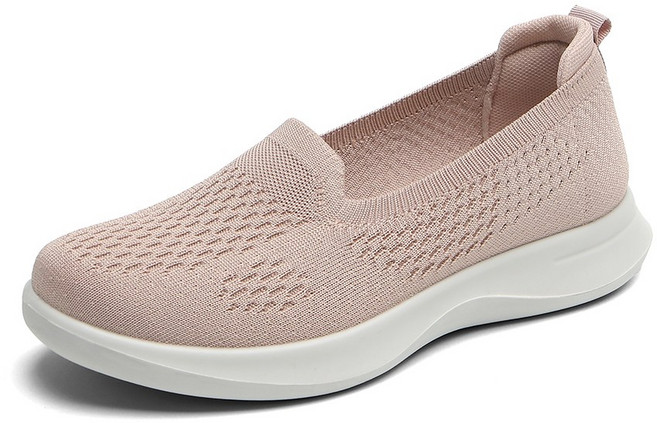 까발로 여성 발편한 단화 니트 플랫슈즈 슬립온 CA047