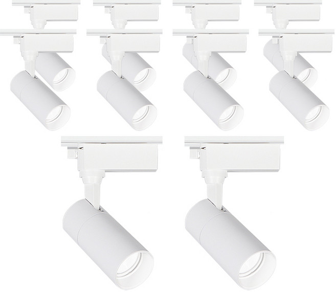 라인조명 LED 에코 원통 COB 레일조명 10W (주광/전구/주백), 10개, 주광(흰빛)