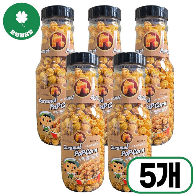 카라멜맛팝콘 260g 5개 저금통팝콘