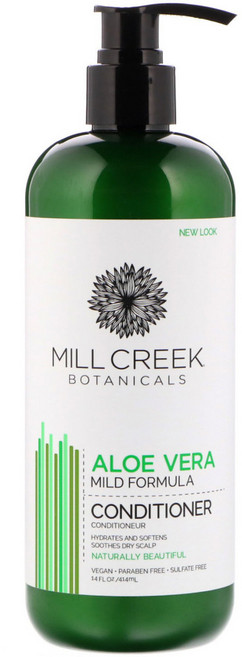 Mill Creek Botanicals 알로에베라 컨디셔너 마일드 포뮬러 414ml(14fl oz), 1개, 414ml