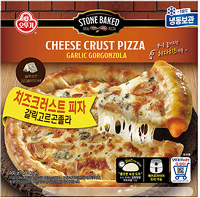오뚜기 갈릭고르곤졸라 치즈크러스트 피자 460g, 1