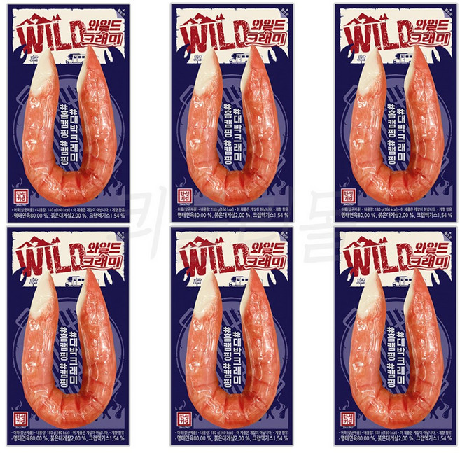 [팔도맛쟁이] 한성 와일드 크래미, 180g, 6개