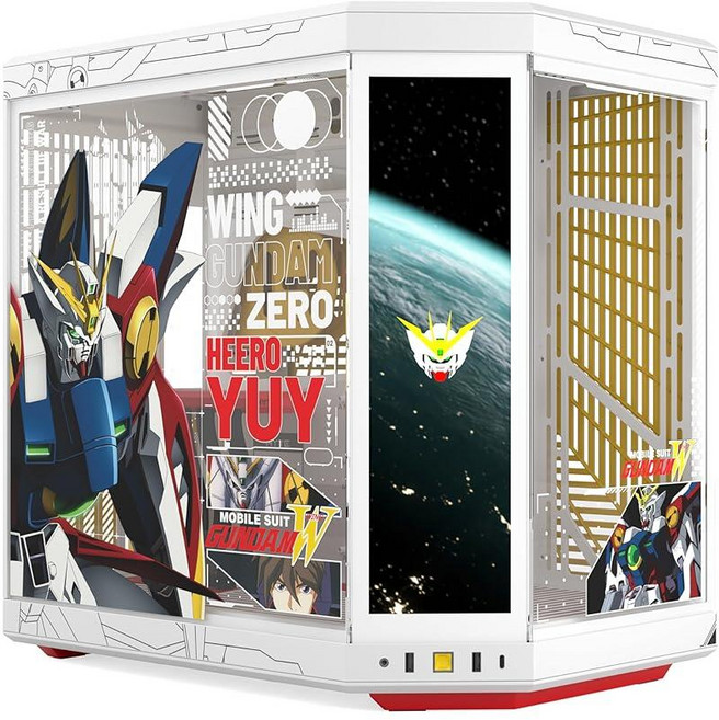 Hyte Y70 Touch Infinite Gundam Wing Official Licensed - Mid-Tower ATX Gaming PC Desktop Case Panor