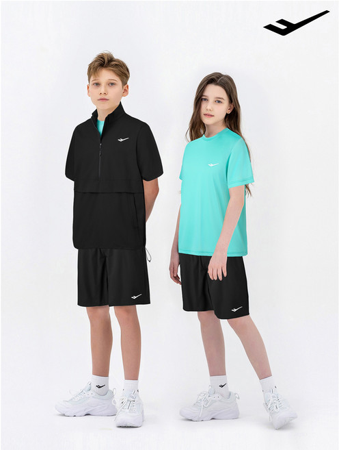 프로-스펙스 아동 주니어 아노락 트레이닝 3종세트 반팔 티셔츠 반바지 키즈 운동복 남아 여아