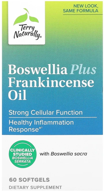 Terry Naturally 보스웰리아 플러스 유향 오일 소프트젤 60정, TerryNaturally보스웰리아플러스유향오일소프트젤, 1개 - 쿠팡