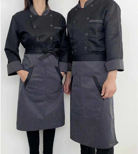 네오어패럴 상의 앞치마2종세트 조리복 쉐프복 조리사복SP2311