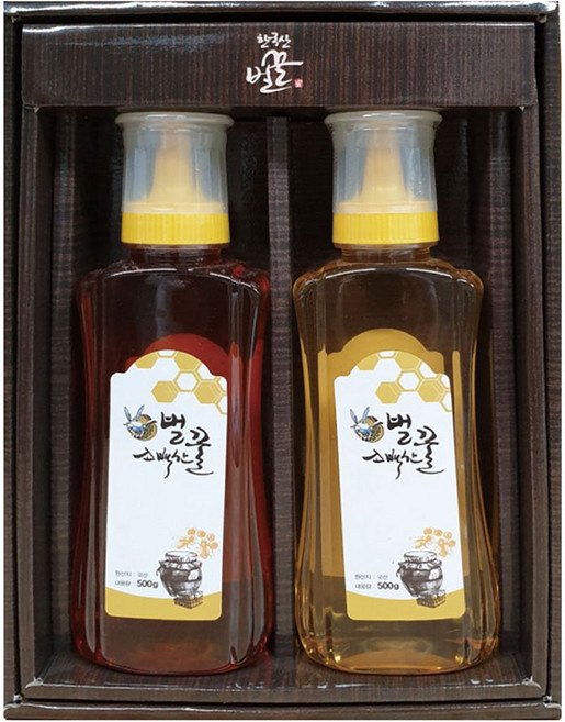 [K10-126]한국양봉협회 품질인증_소백산 사양벌꿀 튜브세트 3호(1kg_사양 잡화벌꿀 500g 사양 아카시아벌꿀 500g), 1개, 단품