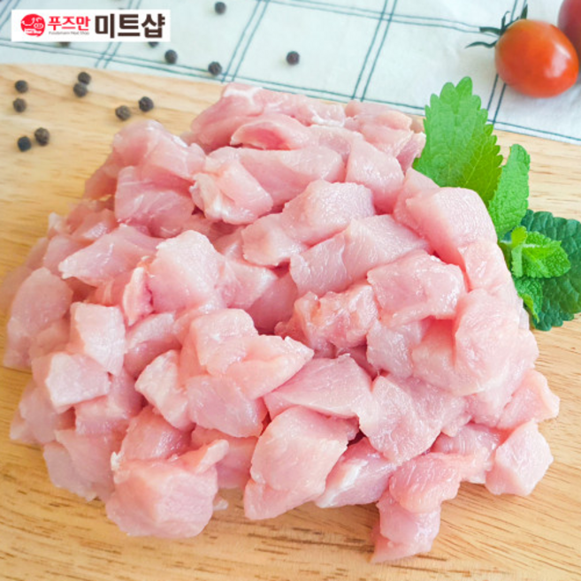 한돈 등심 찌개 카레용 300g [푸즈만미트샵], 1개