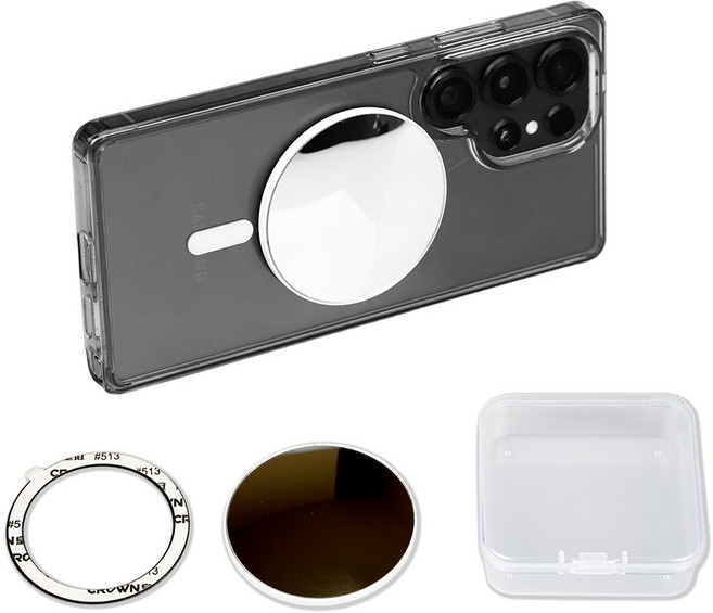 루본 맥세이프 셀카 거울 미러 후면 셀카 거울, 1세트, 화이트