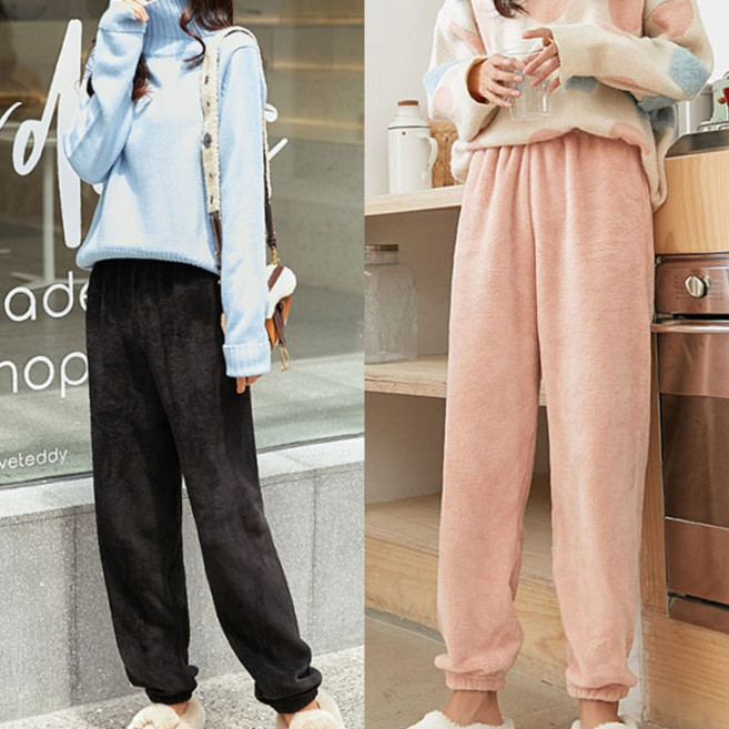 44/55 ~ 66/77 7칼라 2종 세트 극세사 수면바지 잠옷 파자마 주니어 융털 실내복 홈웨어 수면잠옷 까미샵