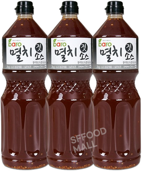 바로 멸치젓소스 1.95kg x 3개 멜젓 삼겹살소스 업소용