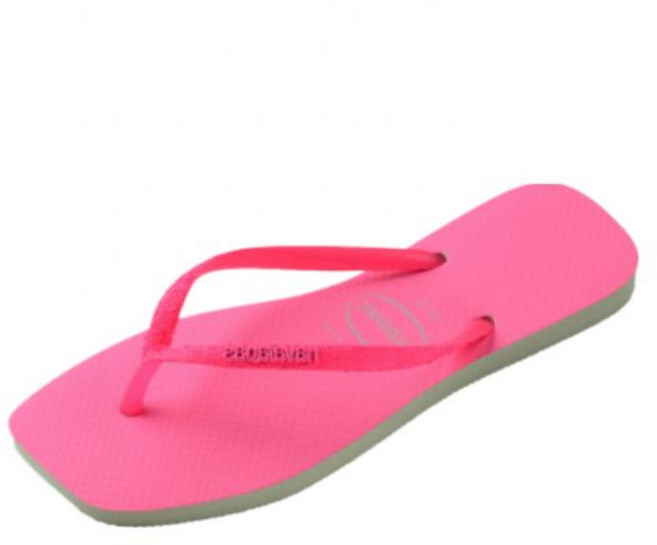 하바이아나스 슬림 스퀘어 글리터 네온 Pink 매장정품 126491