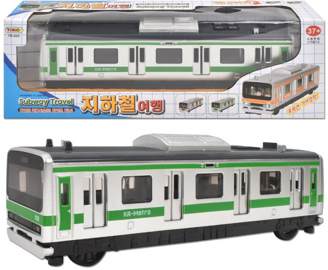 정경유통 지하철 여행 열차 기차 사운드 라이트, 지하철여행 그린, 1개