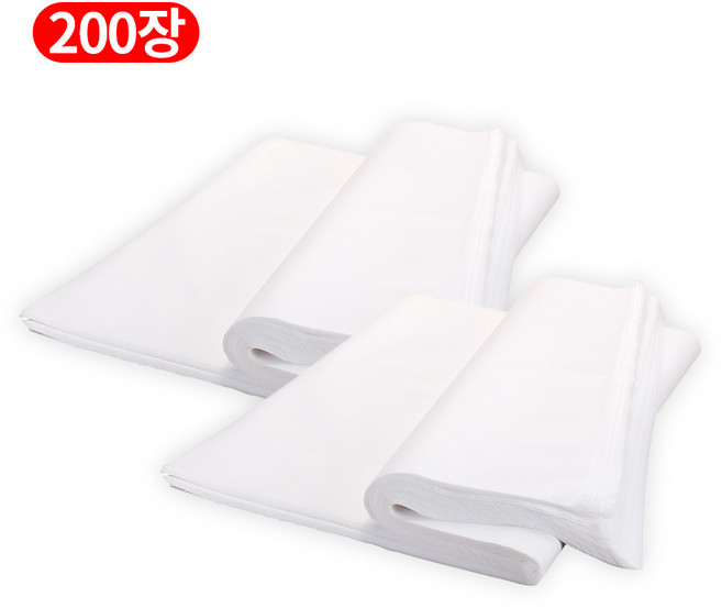 오아소 일회용 다용도 방수 시트 50x70cm 200장, 1세트, 화이트