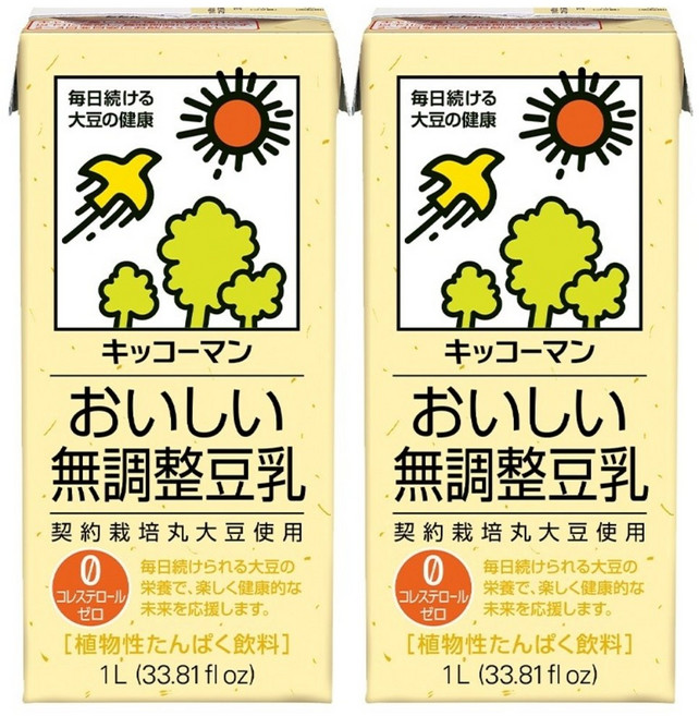 기꼬만 두유 무가당 1L X 2개