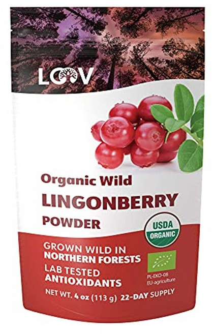 올가닉와일드 냉동건조 링곤베리분말 4온스 22일 분 무가당, 1개, 113g