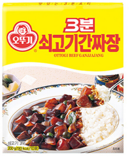 오뚜기 3분 쇠고기 간짜장, 12개, 200g