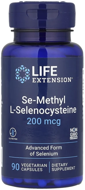 Life Extension 셀레늄-메틸 l-셀레노시스테인 200mcg 베지 캡슐 90정, 1개 - 쿠팡
