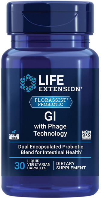 라이프익스텐션 플로라시스트 GI 리퀴드 베지테리안 캡슐, 1개, 30정