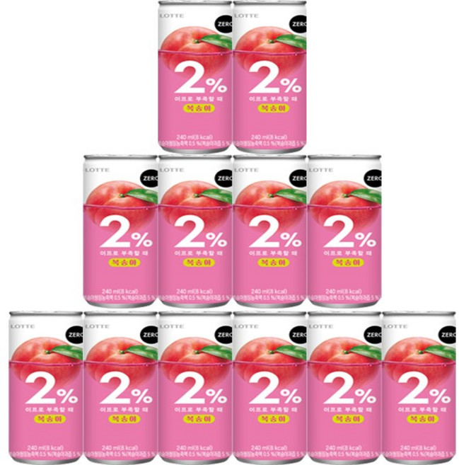 이프로 2% 복숭아 제로 240ml 30개