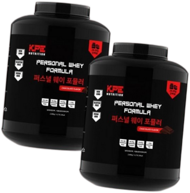 퍼스널웨이 2 초코맛 단백질 헬스 보충제 프로틴 4613071, 1개, 2kg