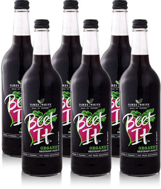 제임스화이트 영국산 유기농 NFC 착즙 비트루트 + 사과 원액 주스, 750ml, 6개