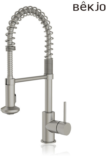 백조 DORIS645 BN 도리스 무광 니켈 싱크수전 아일랜드식탁 자바라 수전, 1개