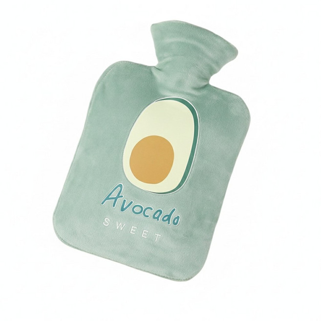 아보카도 보온 물주머니 찜질팩 핫팩 250ml, 1개
