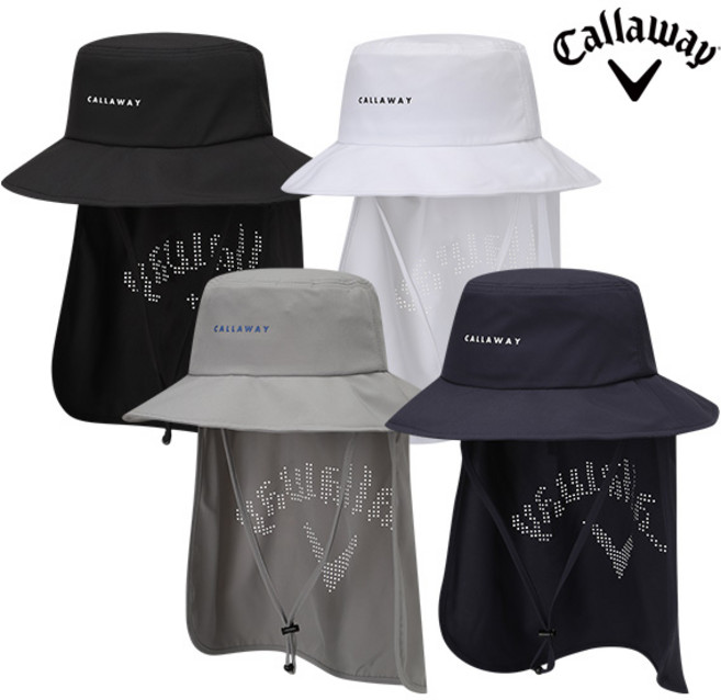 캘러웨이 2026 선 셰이드 버킷햇 남성용 골프모자, 네이비