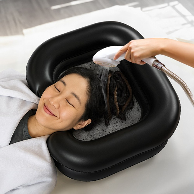 이지케어 이동간편 세발기, 블랙