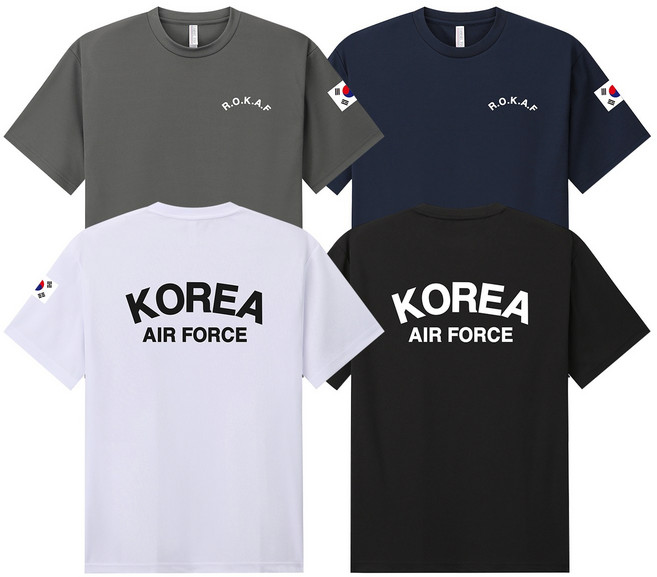[꼬마군화] 로카프 ROKAF 코리아아미 공군 반팔 군인 단체티셔츠