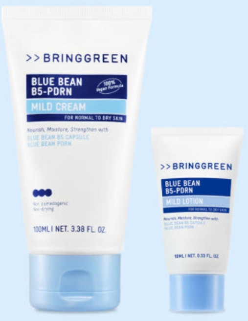 [정품] / 브링그린 블루빈 B5-PDRN 마일드 크림 (+블루빈로션), 1개, 100ml