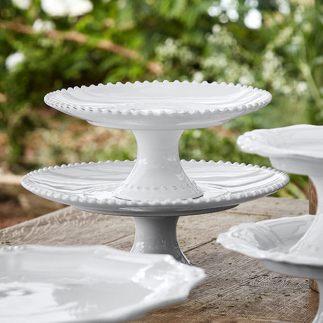 코스타노바 화이트펄 케이크스탠드 33cm, 1개