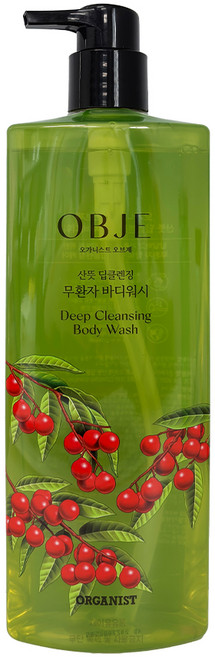 오가니스트 오브제 산뜻 딥클렌징 무환자 바디워시, 2개, 700ml