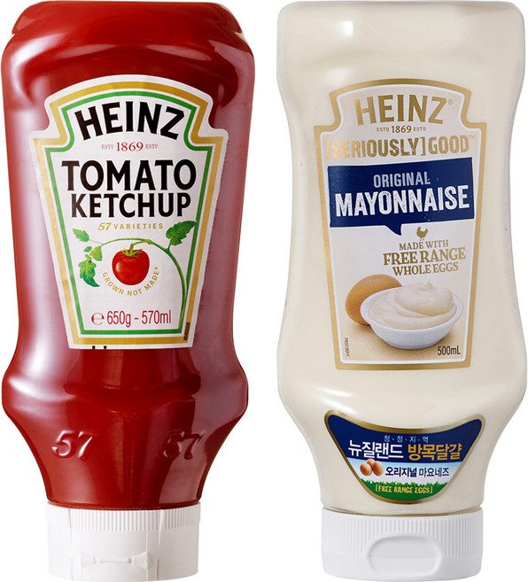 하인즈 토마토케첩 650g+굿 마요네즈 500ml, 1개, 1세트