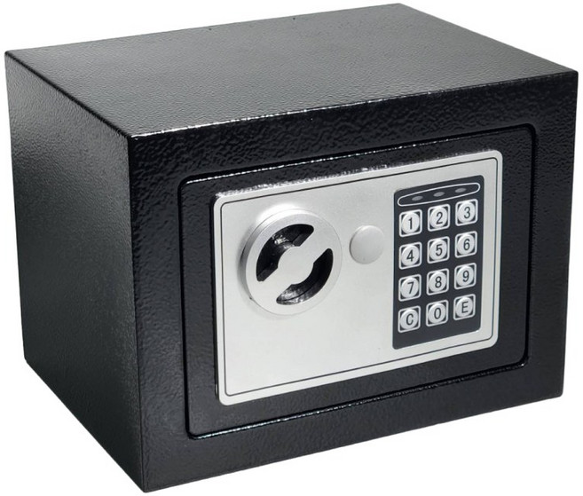 家用電子密碼保險箱 小型儲物櫃, 白色 經典款(超取最多1個)