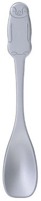 디저트 국자 알루미늄 아이스크림 스푼 일본 녹는 유형 펭귄/곰 패턴 실버 커피 키즈, 04 long penguin