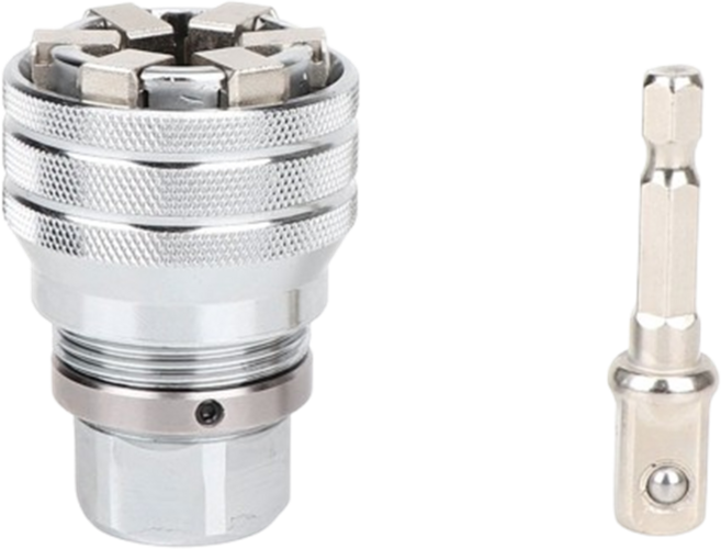 디와이툴즈 만능 라쳇 렌치 4단 기어 자동 렌치 복스 어댑터, 1세트