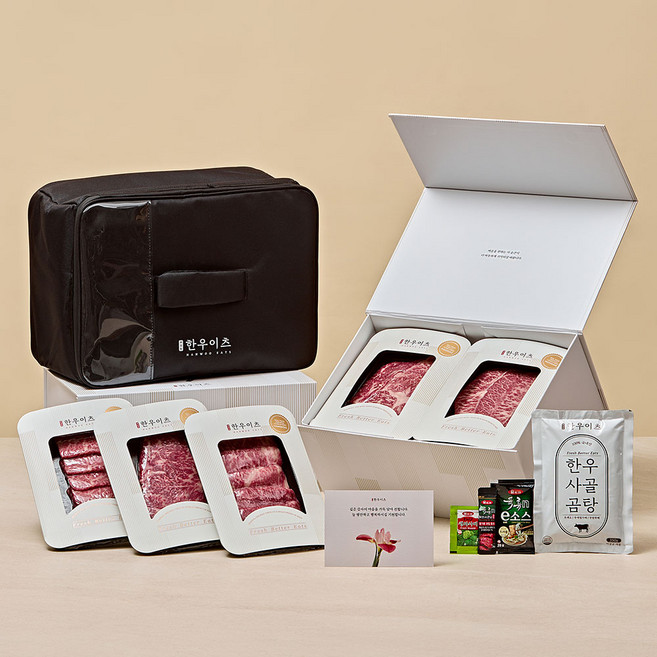 마장동 한우이츠 1++등급 한우선물세트, 1세트, 프리미엄 1호 (일반 감사장), 1kg