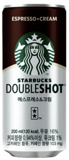 스타벅스 더블샷 에스프레소&크림 커피, 1개, 200ml