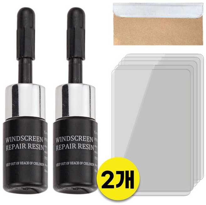 일본기술 자동차 유리 복원제 돌빵 기스 (당일배송 1+1), 2개, 2ml