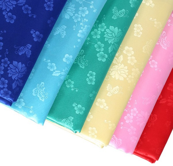 원단- 한복원단 양단 [60674] / 비단 천 원단, 블루, 1개