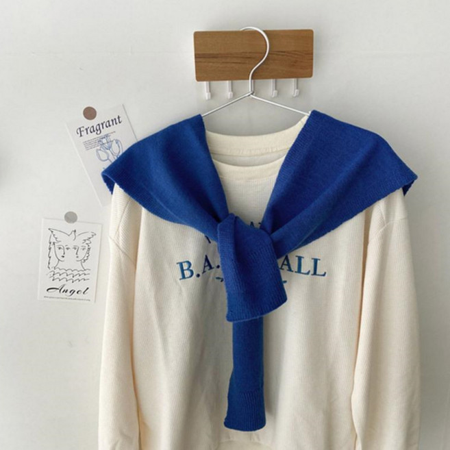 걸치는 어부바니트 어깨숄 페이크가디건 숄가디건