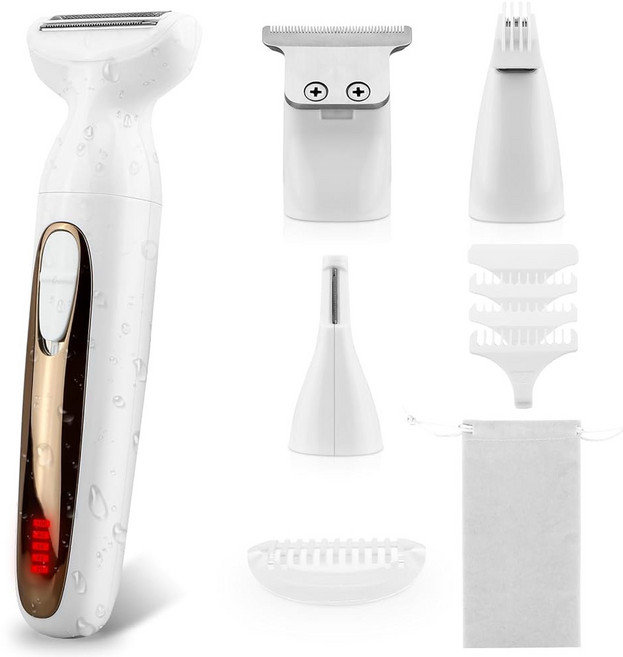 일렉트릭 바디 여성용 면도기 퍼빅 트리머 트리머 방수 남성용 IN 헤어 IPX7 비키니