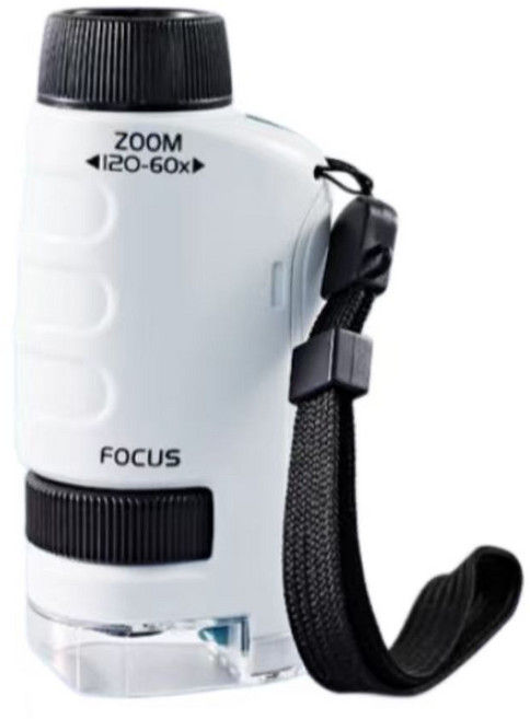 便攜式兒童顯微鏡 ZOOM 40-60x, 1個, 便攜式兒童顯微鏡（入門級白色）